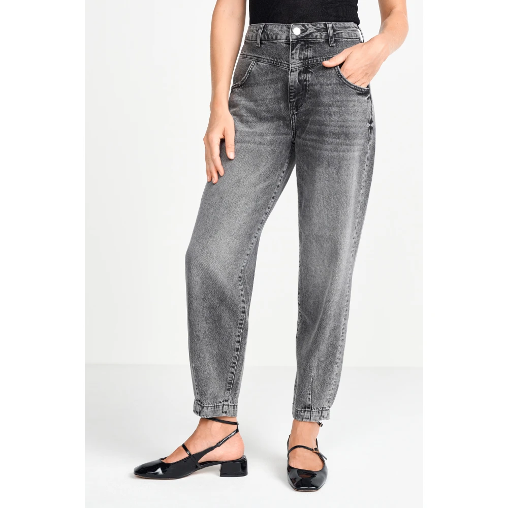 Rich & Royal Steen Grijs Slouchy Katoenen Trui Gray Dames