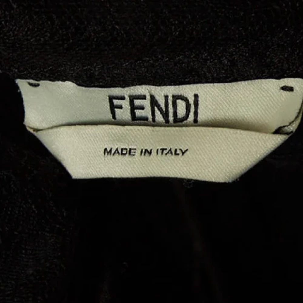 Fendi Vintage Pre-owned Silk dresses Black Dames