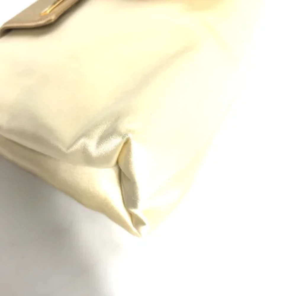 Bvlgari Vintage Pre-owned Fabric shoulder-bags Beige Dames
