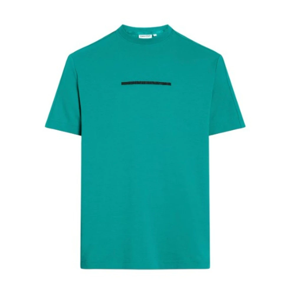 Calvin Klein Geëmbosseerd Logo Heren T-shirt Green Heren