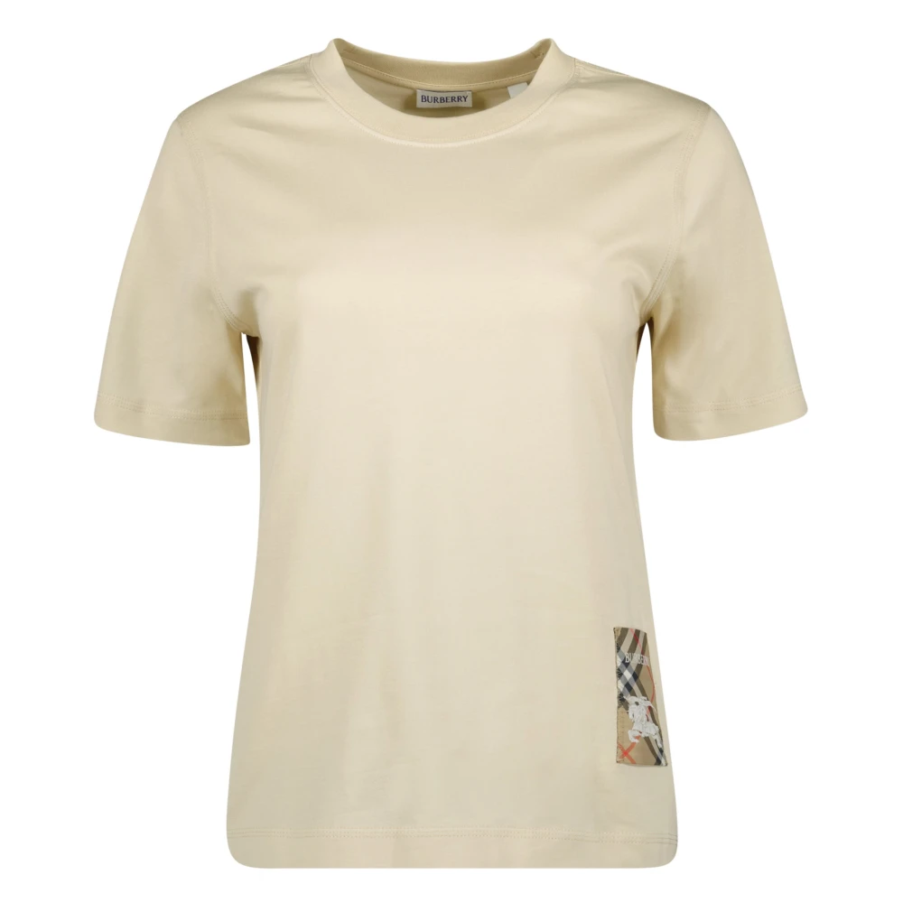 Burberry Beige Cavalier T-shirt Lente-Zomer 2025 Beige Dames