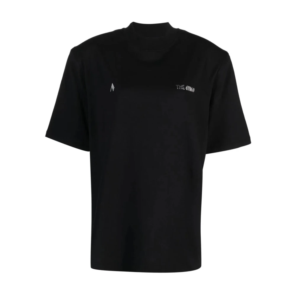 The Attico Zwarte Kilie T-Shirt Black Dames
