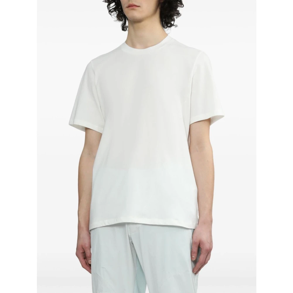Post Archive Faction Asymmetrische Tee met Streamlines White Heren