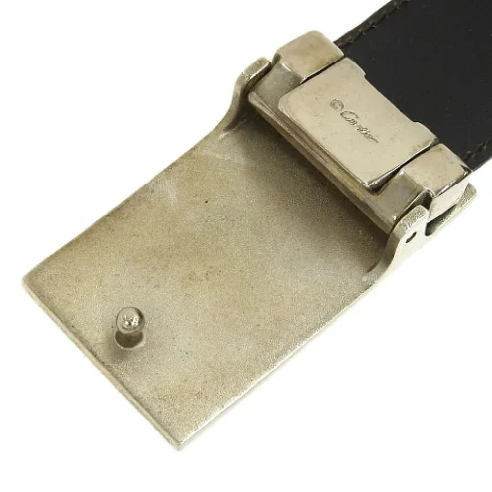 Cartier Vintage Pre-owned Leather belts Black Dames
