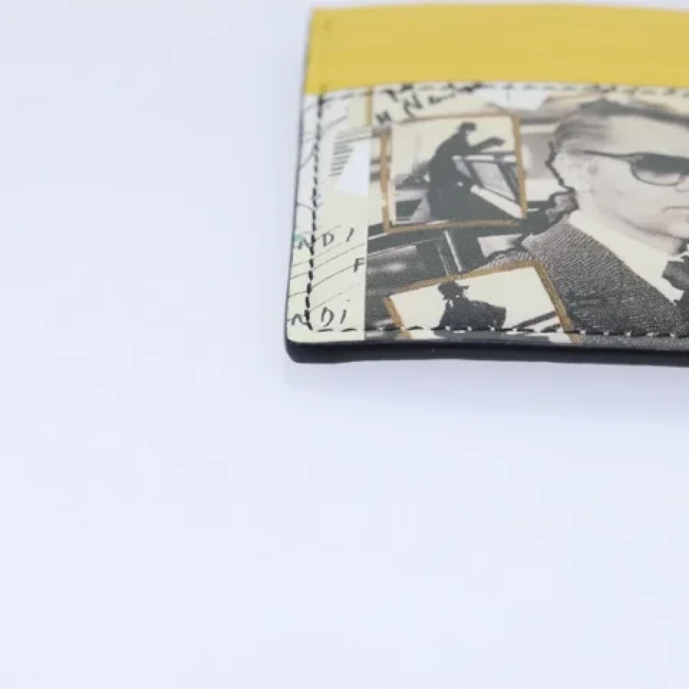 Fendi Vintage Pre-owned Leather wallets Yellow Dames