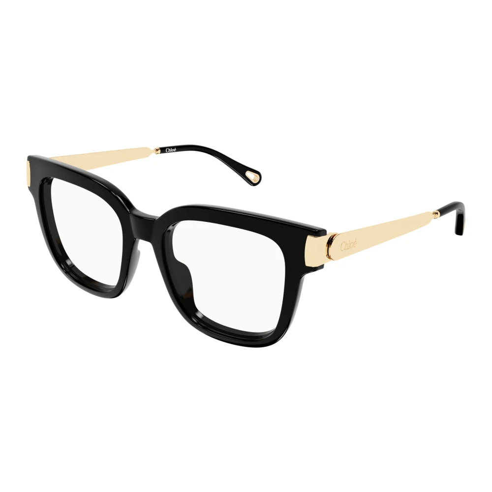 Chloé Women's Black Glasses, 52 Mm, Rectangular Eyeglasses