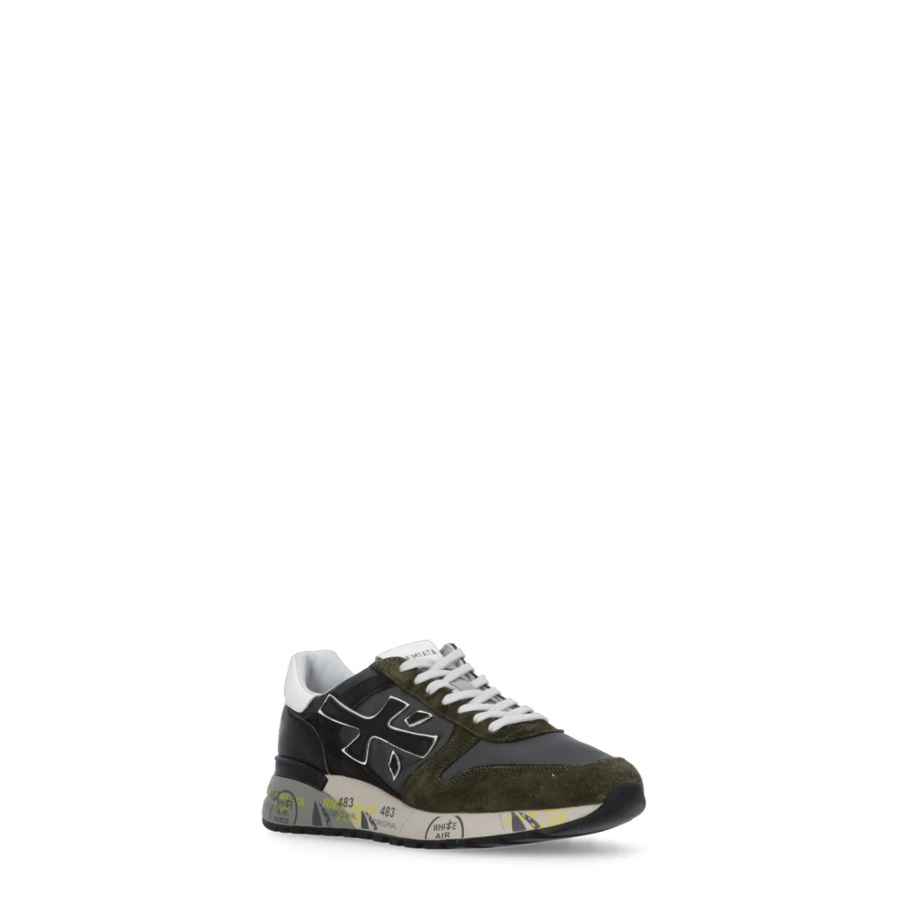 Premiata Groen Wit Leren Sneakers voor Heren Green Heren