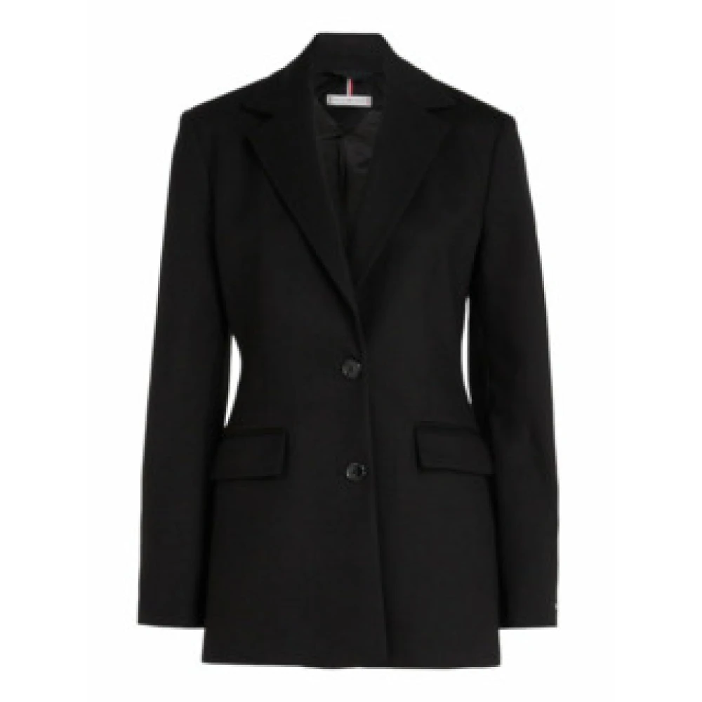 Tommy Hilfiger Klassieke Blazer Uni Black Dames
