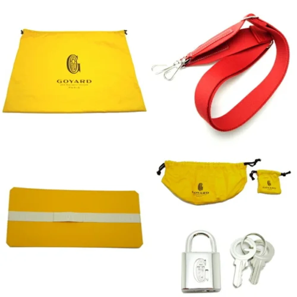 Goyard Vintage Pre-owned Leather handbags Red Dames