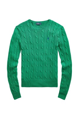 green-sweater-with-interwoven-pattern