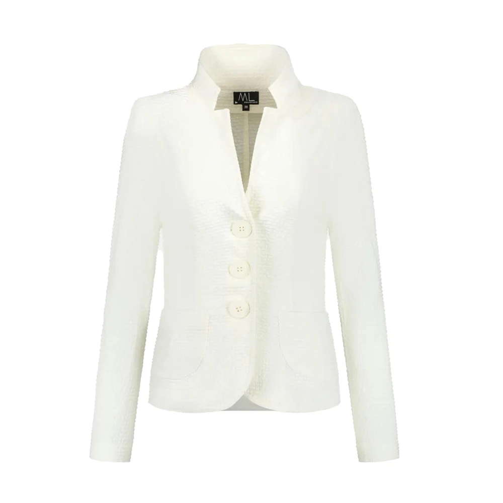 ML Collections Elegant Off-White Blazer Beige Dames