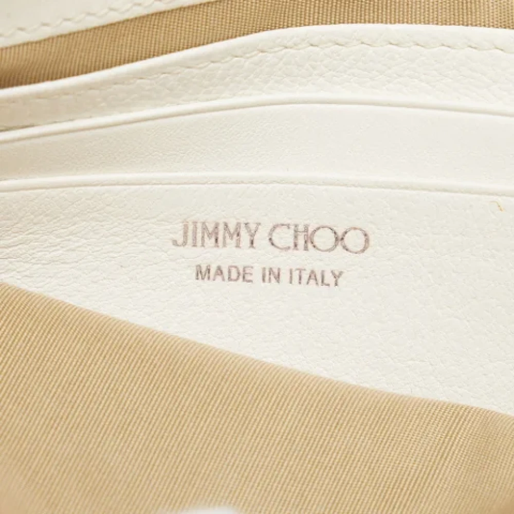 Jimmy Choo Pre-owned Leather clutches White Dames