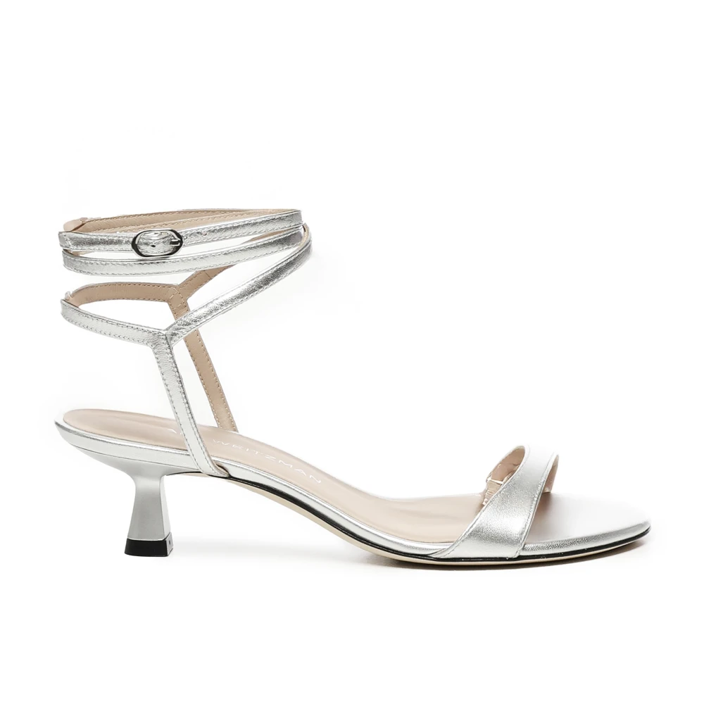 Stuart Weitzman Women's Gray Nudist Wrap Sandals