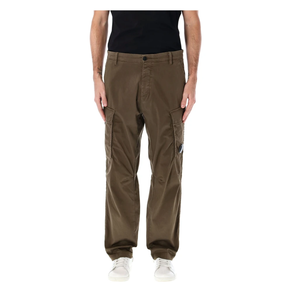 C.P. Company Sateen Cargo Broek Green Heren