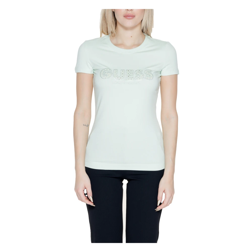 Guess Dames T-shirt Lente Zomer Collectie Green Dames