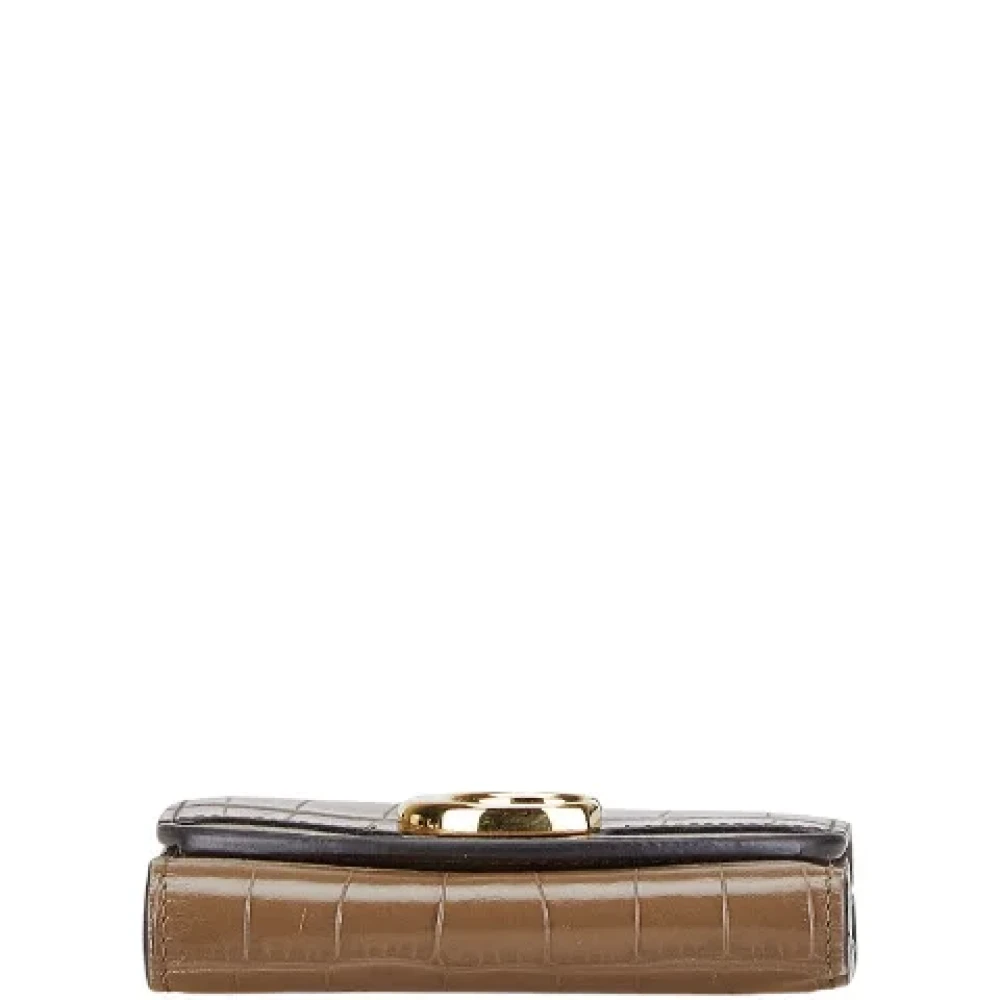 Chloé Pre-owned Leather wallets Brown Dames