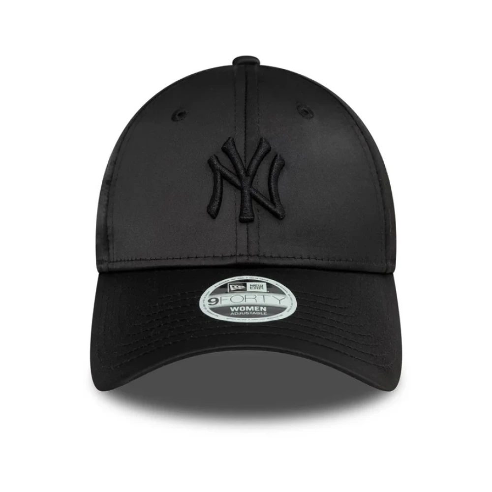 new era Yankees Satin 9Forty Damespet Black Dames