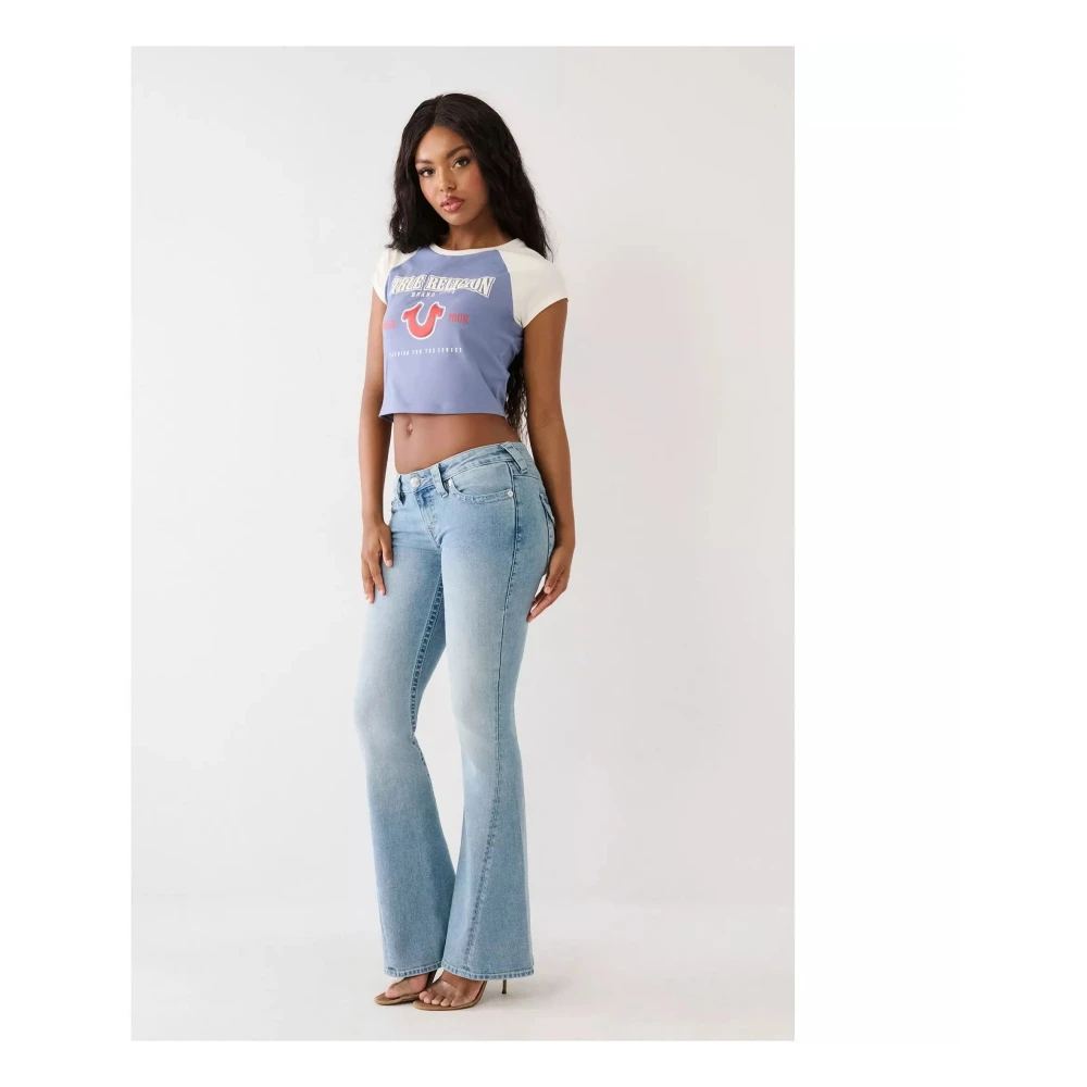 True Religion Joey Flare Jeans Blue Dames