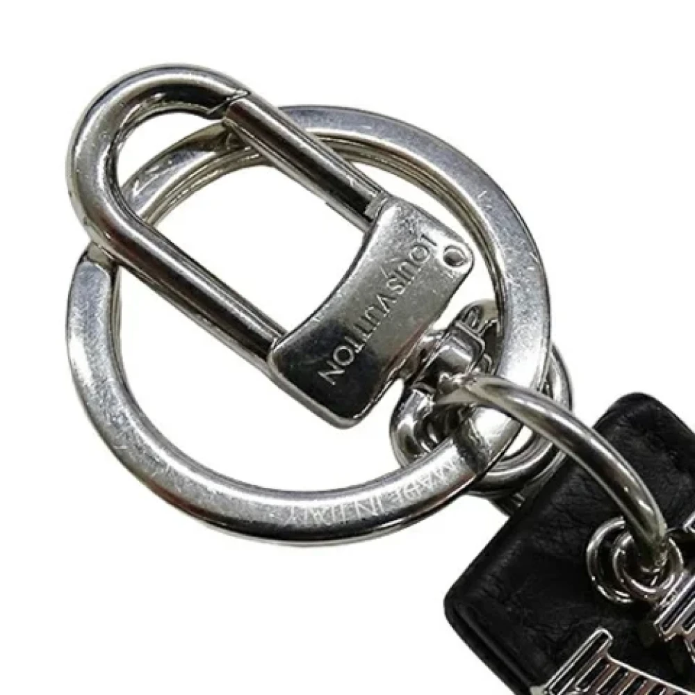 Louis Vuitton Vintage Pre-owned Leather key-holders Black Dames