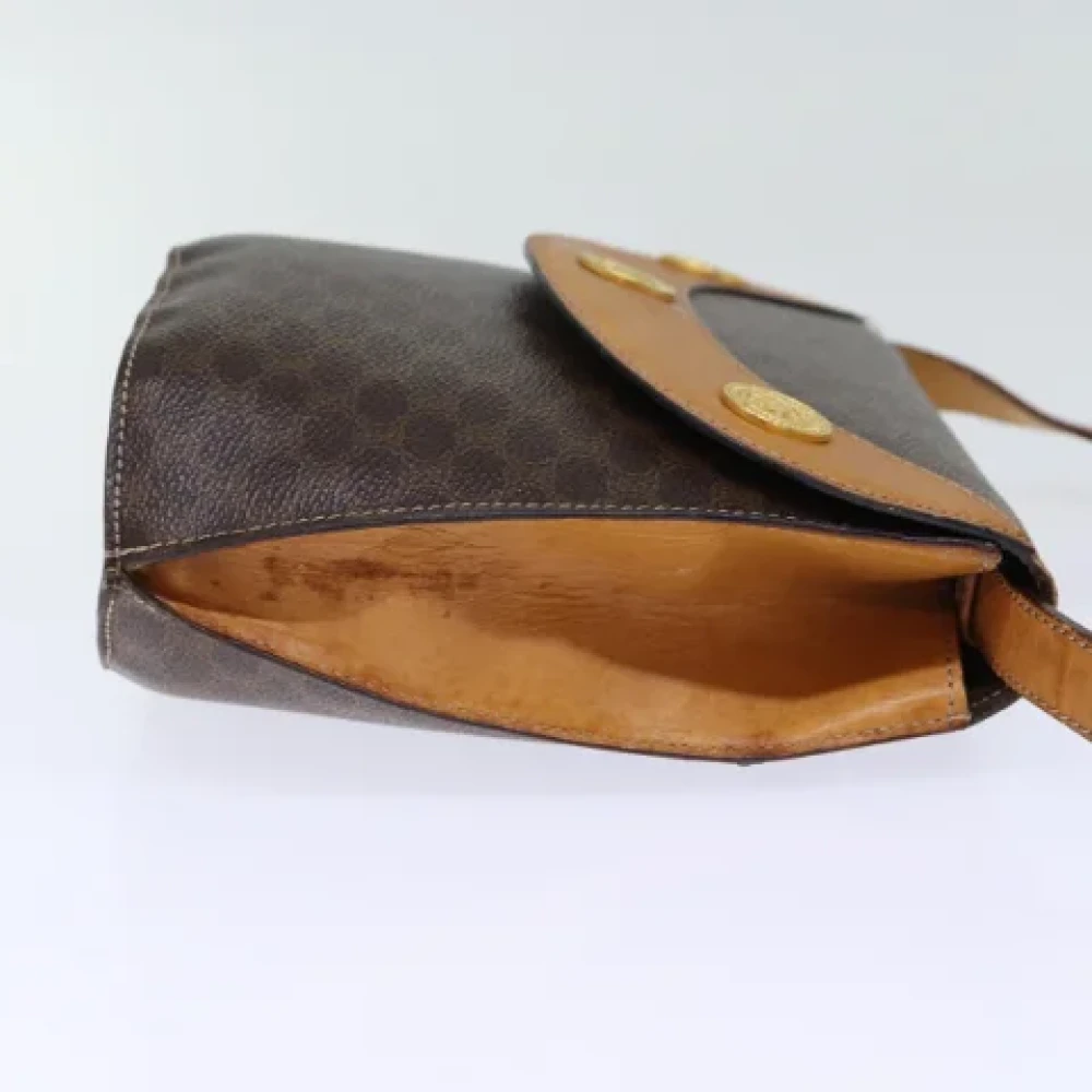 Celine Vintage Pre-owned Leather shoulder-bags Brown Dames