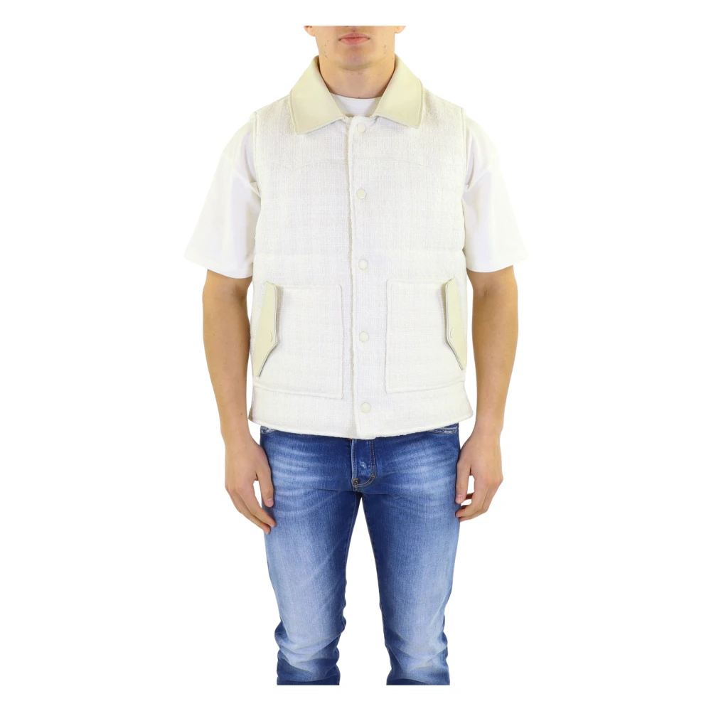 FLÂNEUR Vests White, Herr