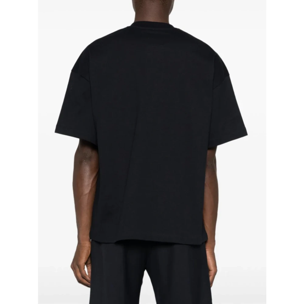 Jil Sander Zwart Logo T-shirt Black Heren