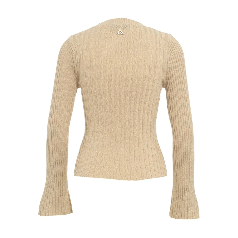 Akep Gouden Gebreide Aw24 Handwas Beige Dames