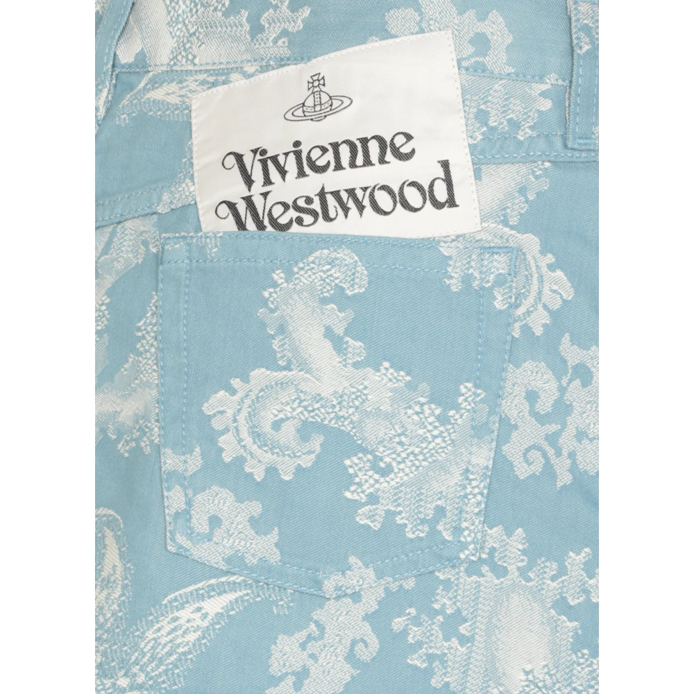 Vivienne Westwood Lichtblauwe Katoenen Mini Rok Blue Dames