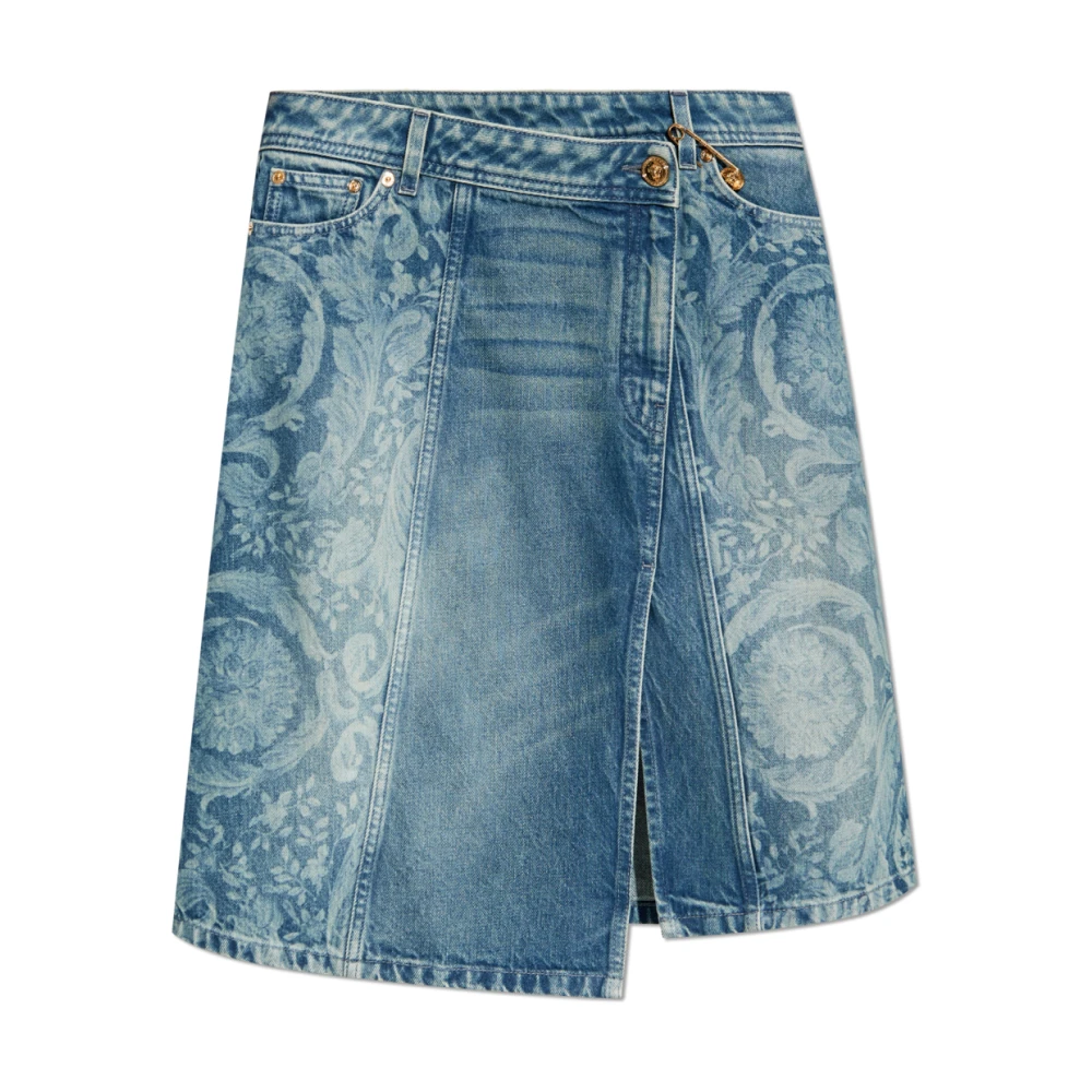 Versace Damen Blau Röcke, Xsgröße:
