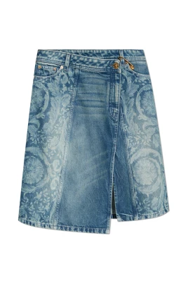 Denimkjol med framsprick