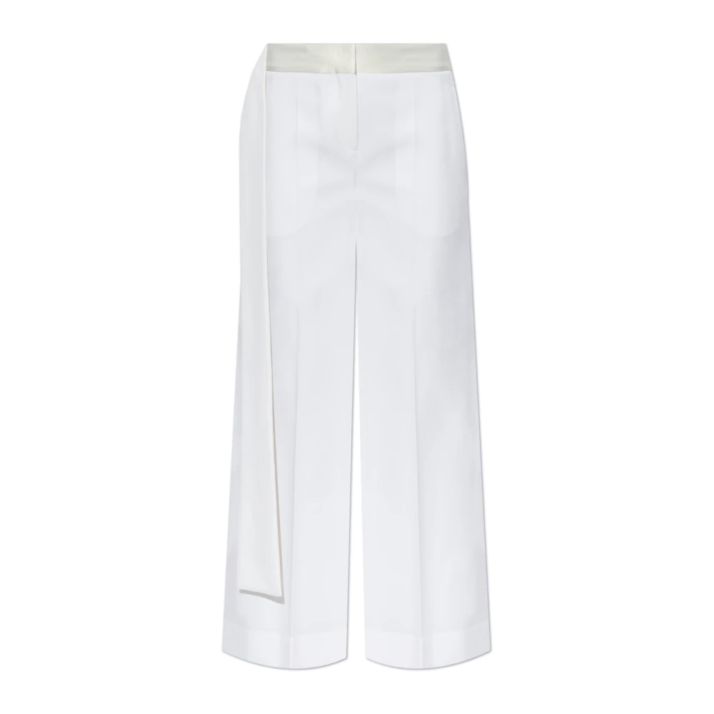 Victoria Beckham Broek met vouwen White Dames