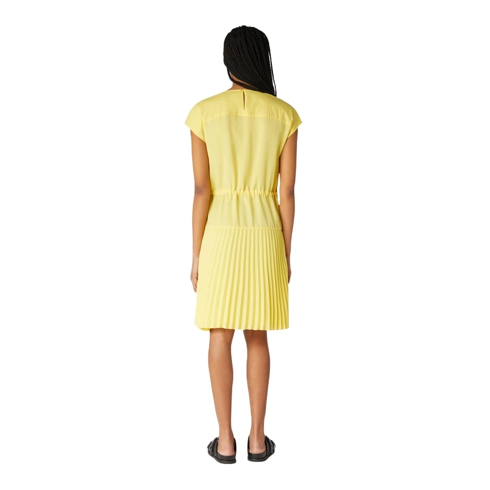 Trussardi Knielengte Jurk Yellow Dames