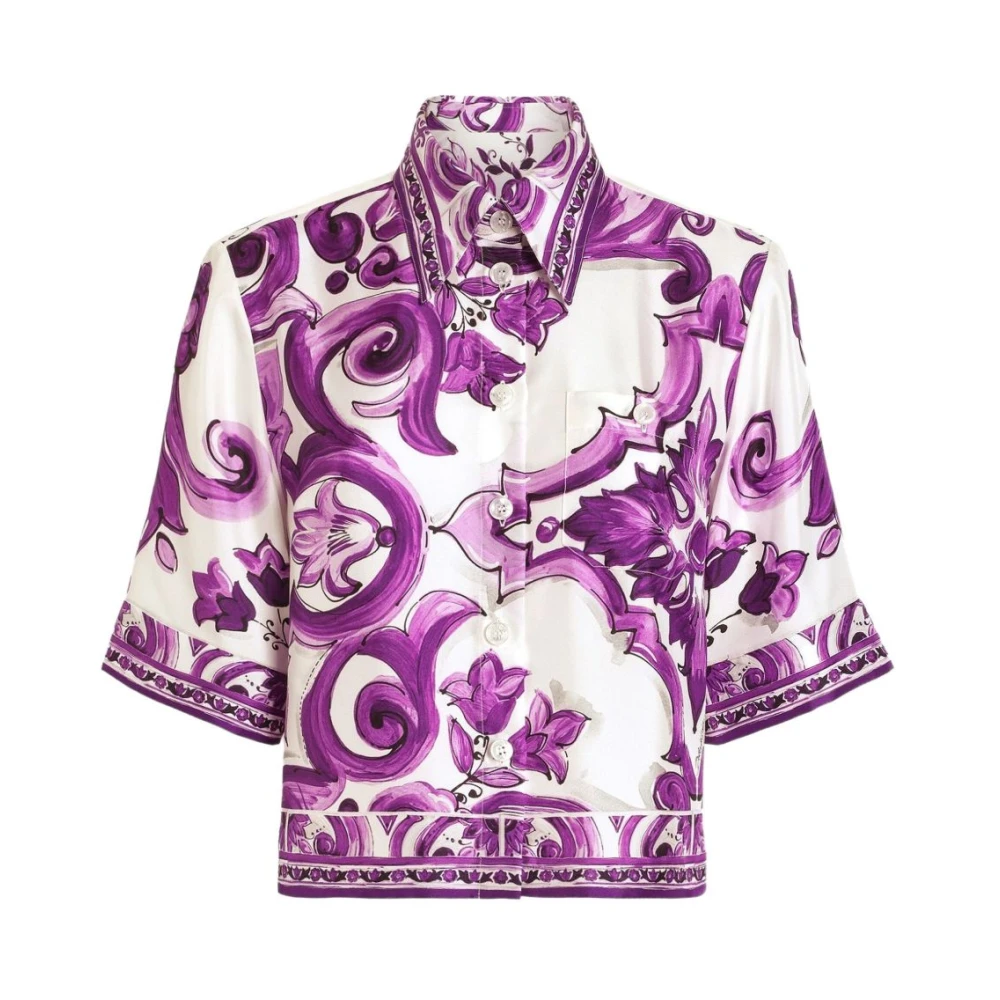 Dolce & Gabbana Women's Purple Stylish Shirts For Men
