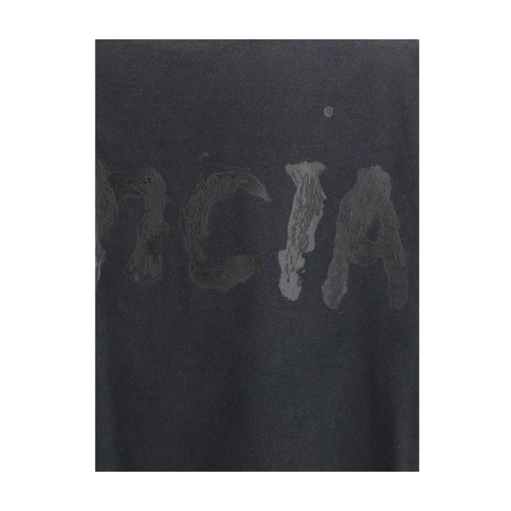 Balenciaga Vintage Oversized Mock Neck T-Shirt Black Dames