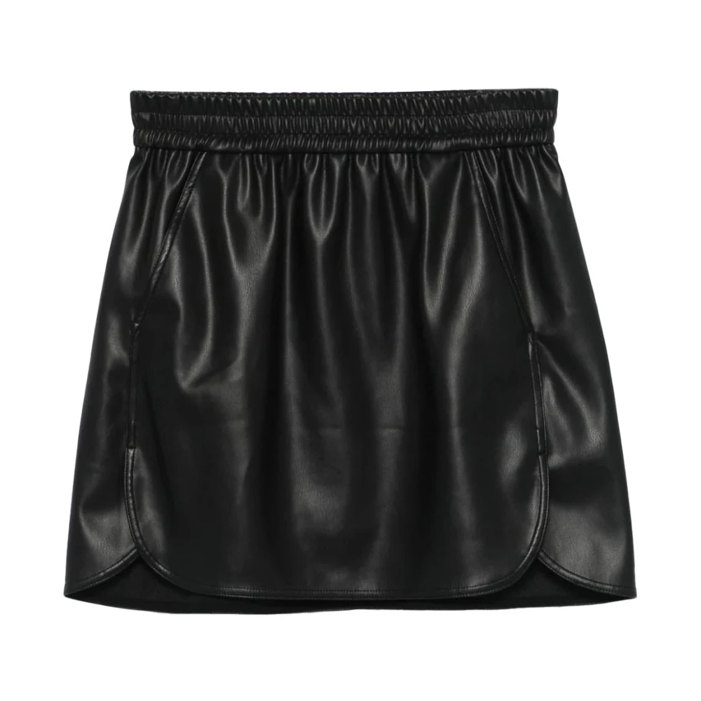 Twinset Imitatieleren minirok Black Dames