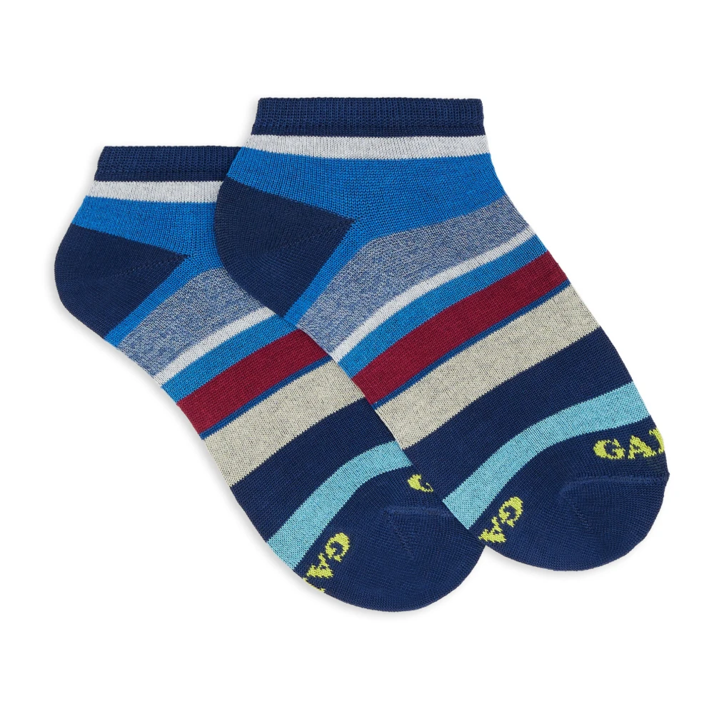 Gallo Färgglada Randiga Bomulls Ankelsockor Multicolor, Unisex