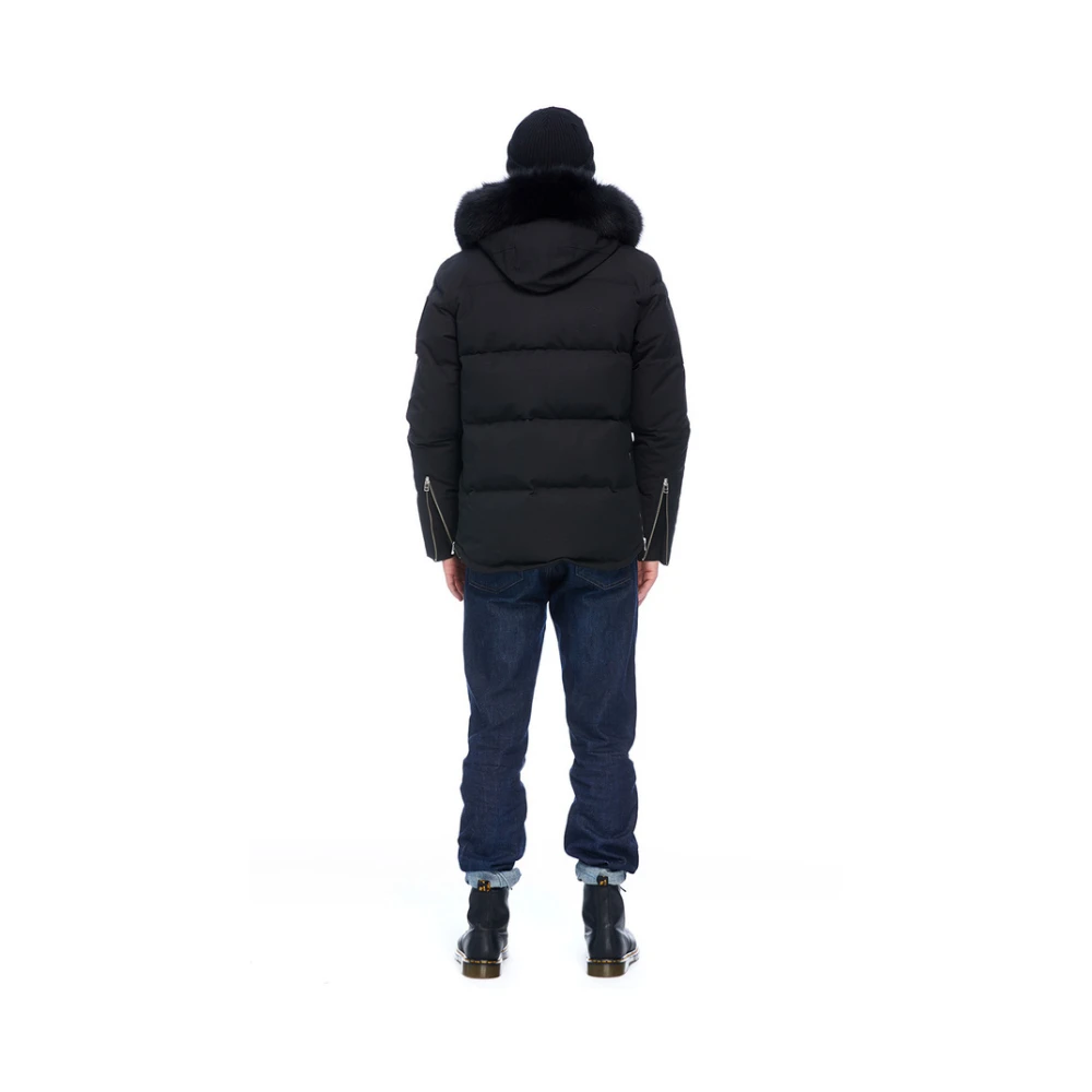 Moose Knuckles Zwarte Winterjas 3Q Style Black Heren
