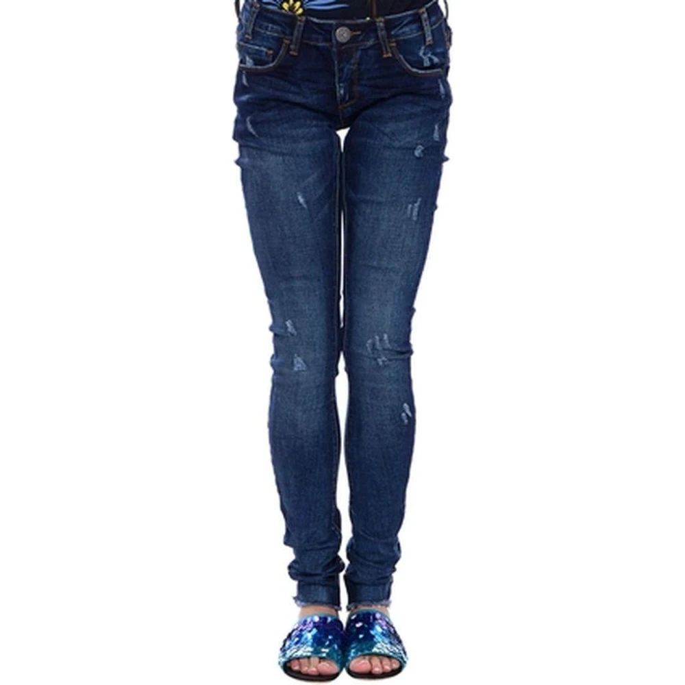 One Teaspoon Donkerblauwe Skinny Jeans Collectie Blue Dames