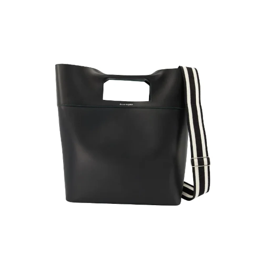 alexander mcqueen Leather handbags Black Dames