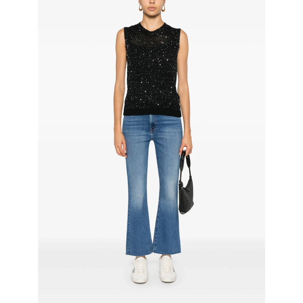 Golden Goose Mouwloze Top met Ronde Hals Black Dames
