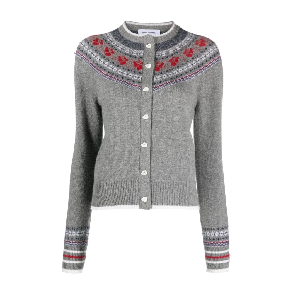 Thom Browne Stijlvolle Sweaters Collectie Gray Dames