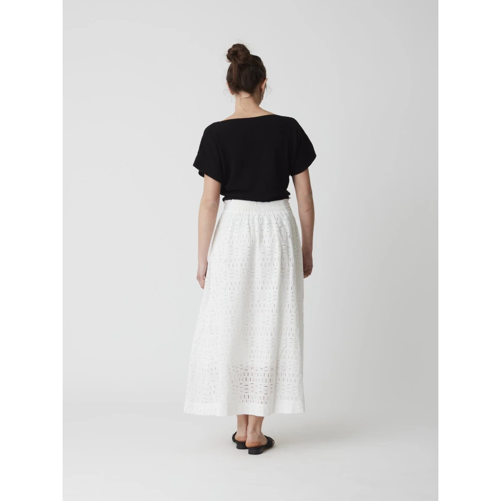 Alpha Studio Jersey Rok White Dames