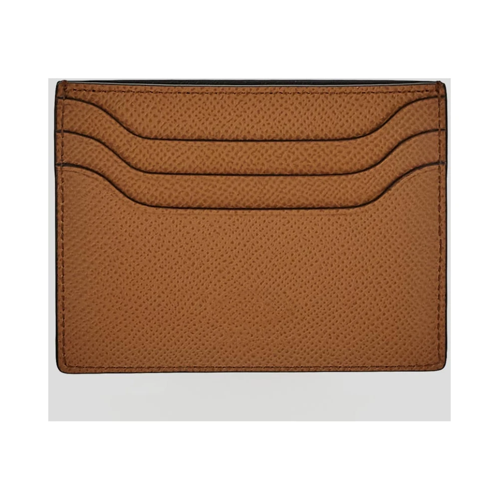 TOD'S Leren Kaarthouder Portemonnee Brown Heren