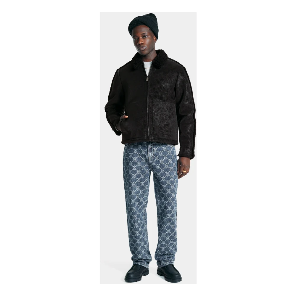 Daily Paper Rahul Shield Straight Jeans Blue Heren