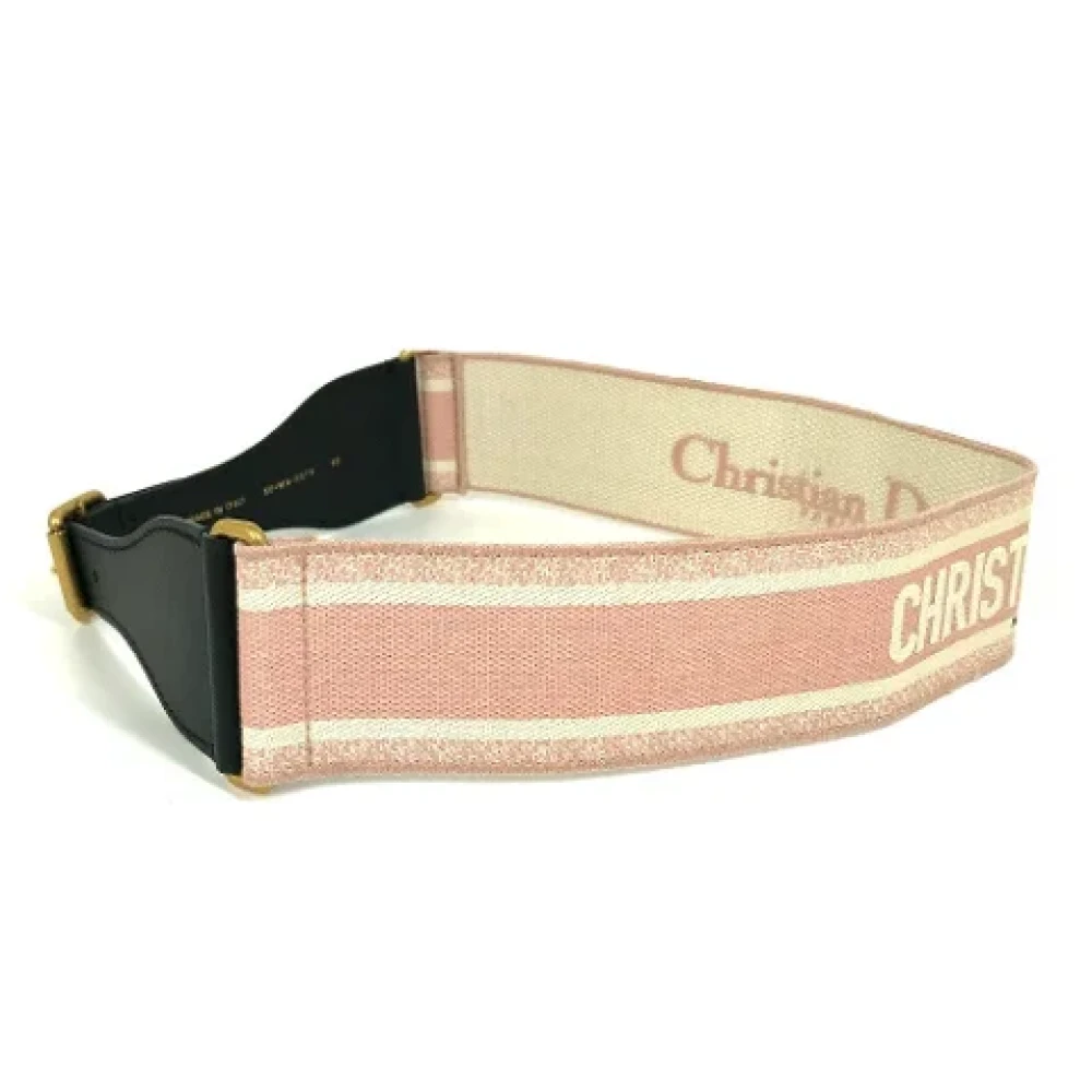 Dior Vintage Pre-owned Cotton belts Pink Dames