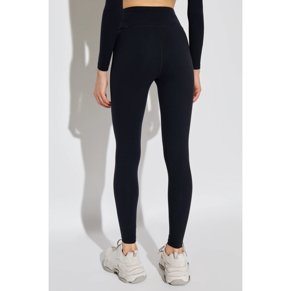 Balenciaga Sportleggings met logo Black Dames