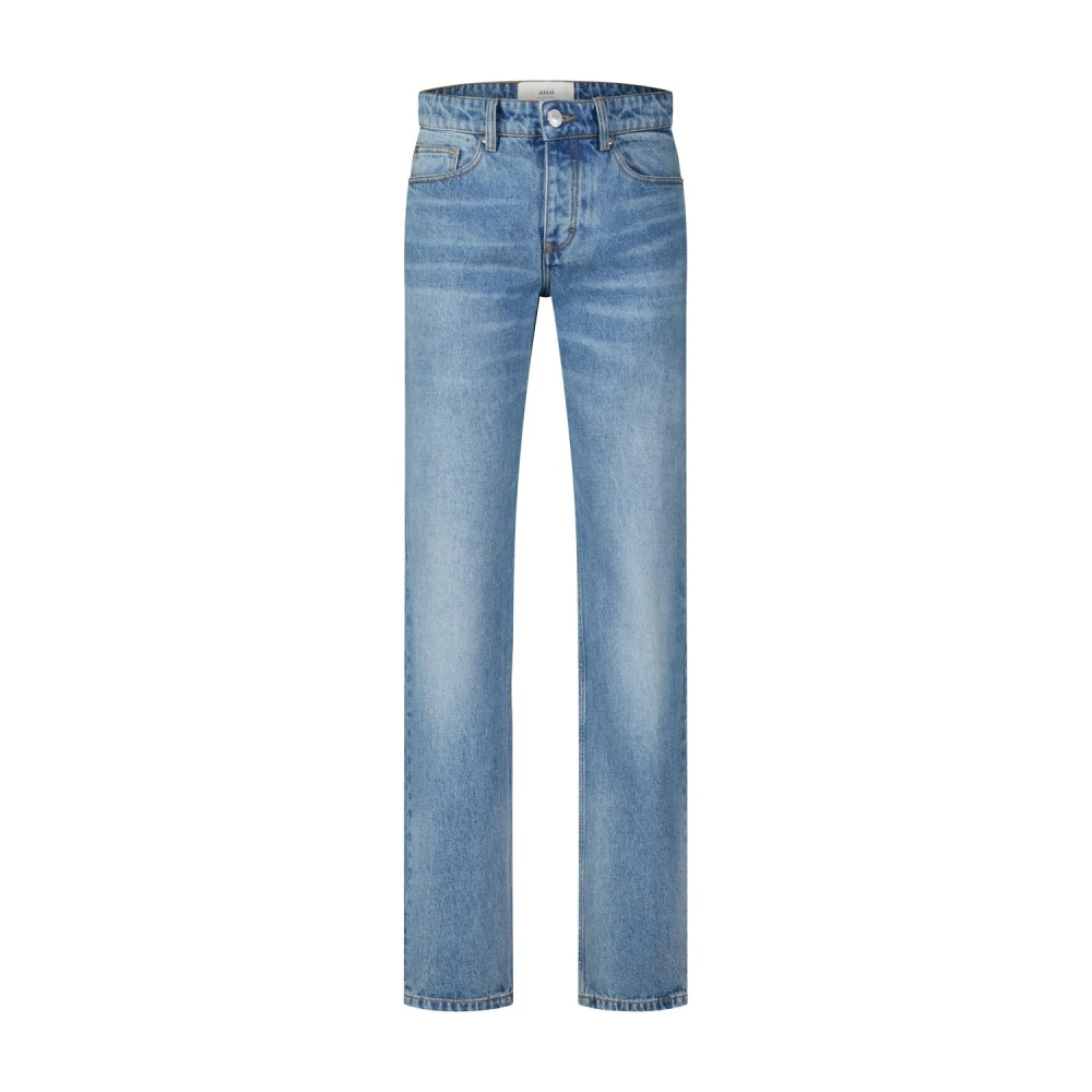 Ami Paris Classic Straight Leg Jeans Blue Heren