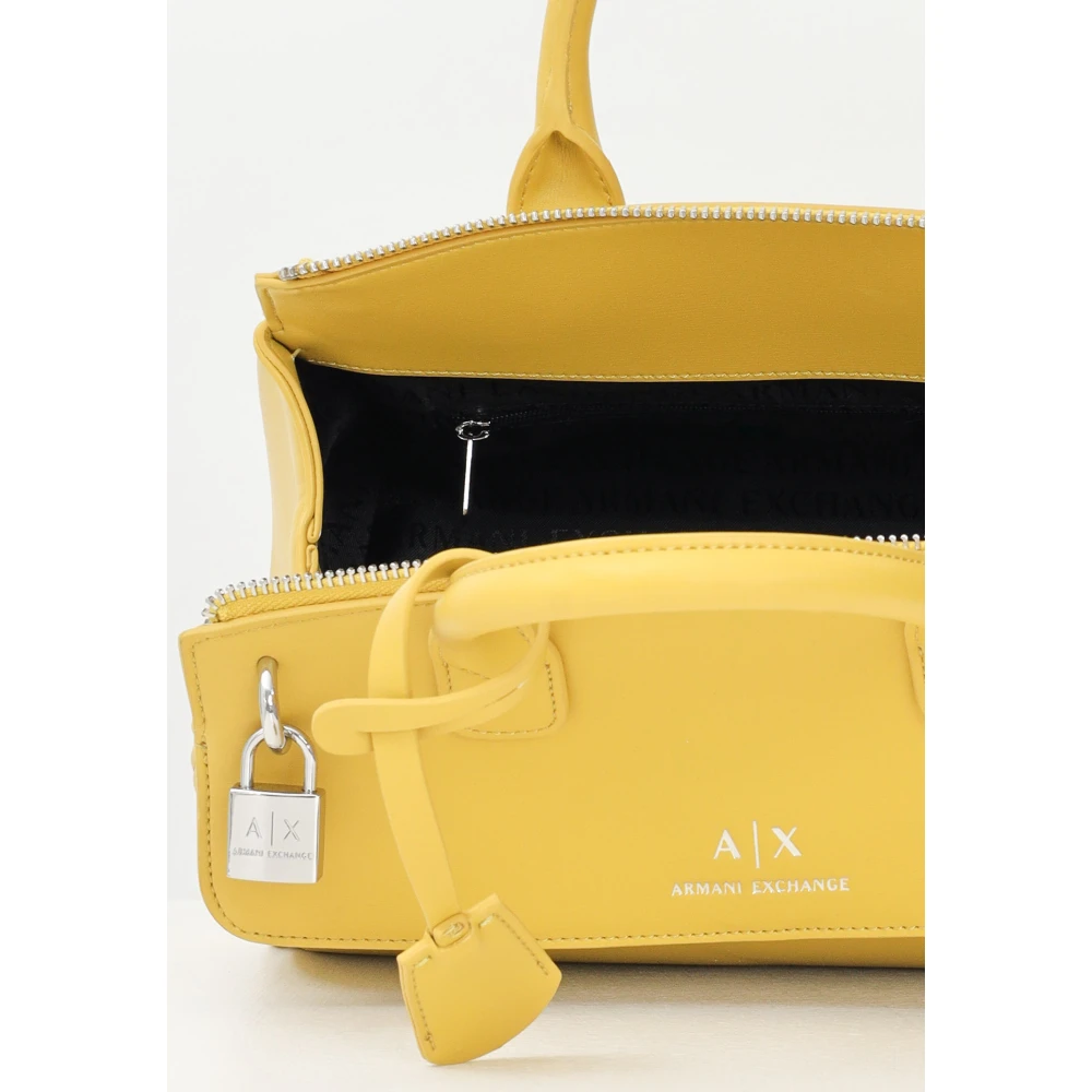 Armani Exchange Gele Boston Tas voor Vrouwen Yellow Dames