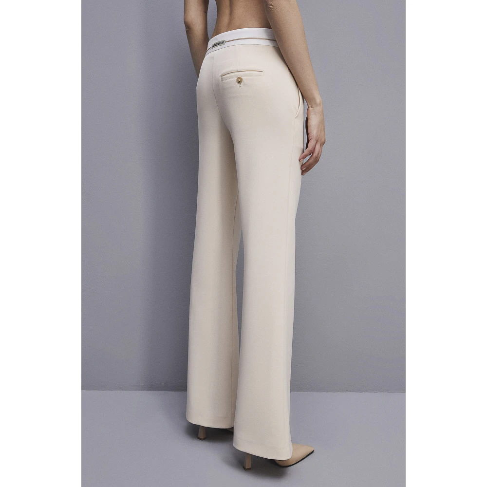 PATRIZIA PEPE Lage taille broek Beige Dames