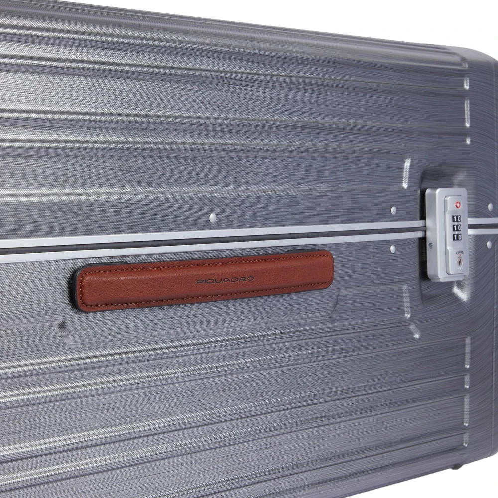 Piquadro Elegante Koffer met TSA-slot Gray Heren